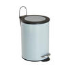 KOŠ S NÁŠLAPNÝM PEDÁLEM, 3 l - černá/světle modrá, Basics, kov/plast (17/24/17cm) - Sadena