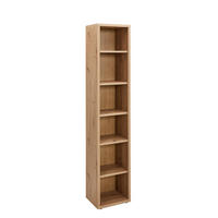 AKTENREGAL Eiche Artisan  - Schwarz/Eiche Artisan, Design, Holzwerkstoff/Kunststoff (44/217/35,7cm) - Carryhome