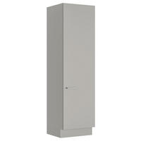 MEHRZWECKSCHRANK 60/216,6/58,2 cm  in Grau  - Edelstahlfarben/Grau, MODERN, Holzwerkstoff/Metall (60/216,6/58,2cm) - Nobilia