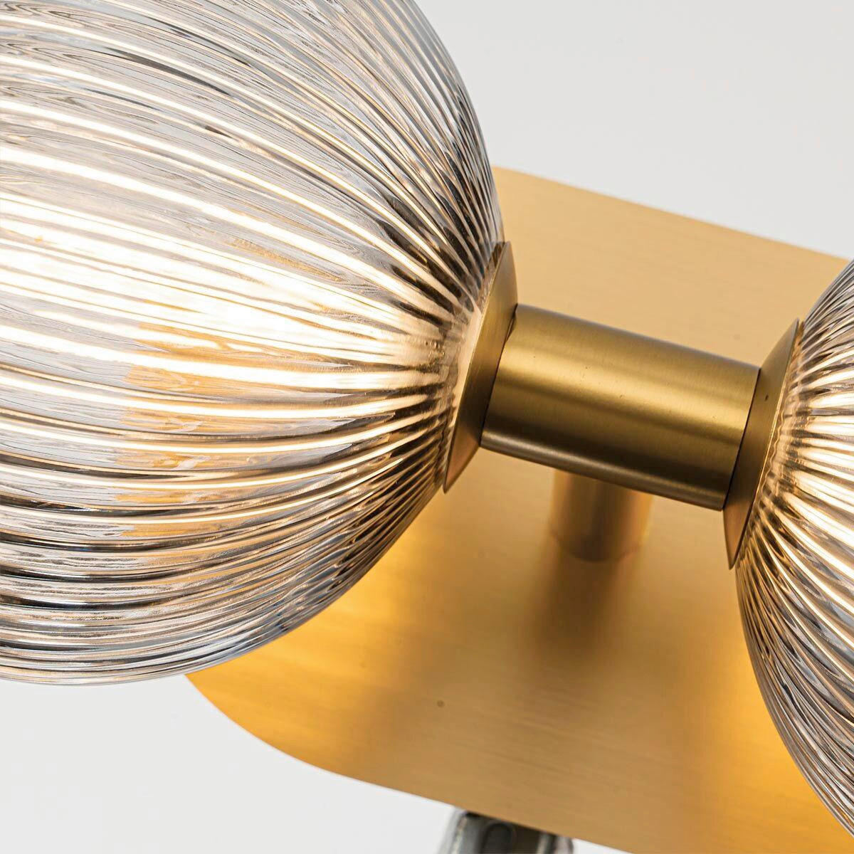 WANDLEUCHTE - Goldfarben, Konventionell, Glas/Metall (15,1/39/20,3cm) - Elstead Lighting