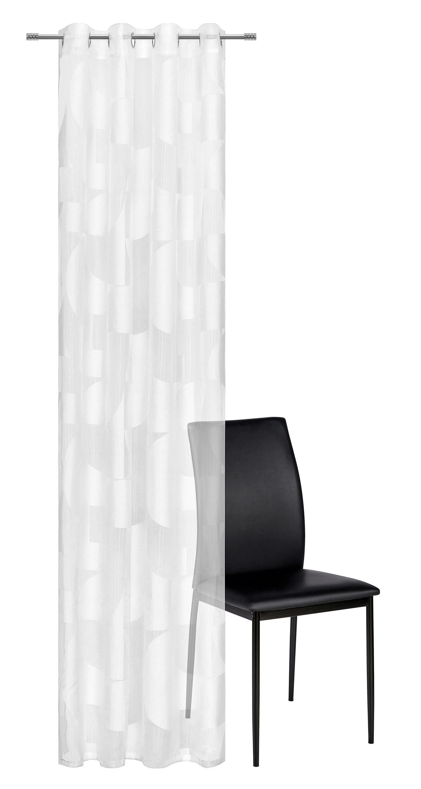 ÖSENSCHAL BRUCIATO transparent 135/245 cm   - Weiß, Design, Textil (135/245cm) - Esposa