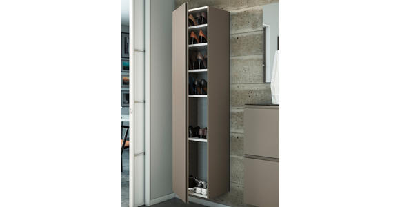 GARDEROBENSCHRANK 40/165/33 cm - Taupe, Design, Holzwerkstoff (40/165/33cm) - Moderano