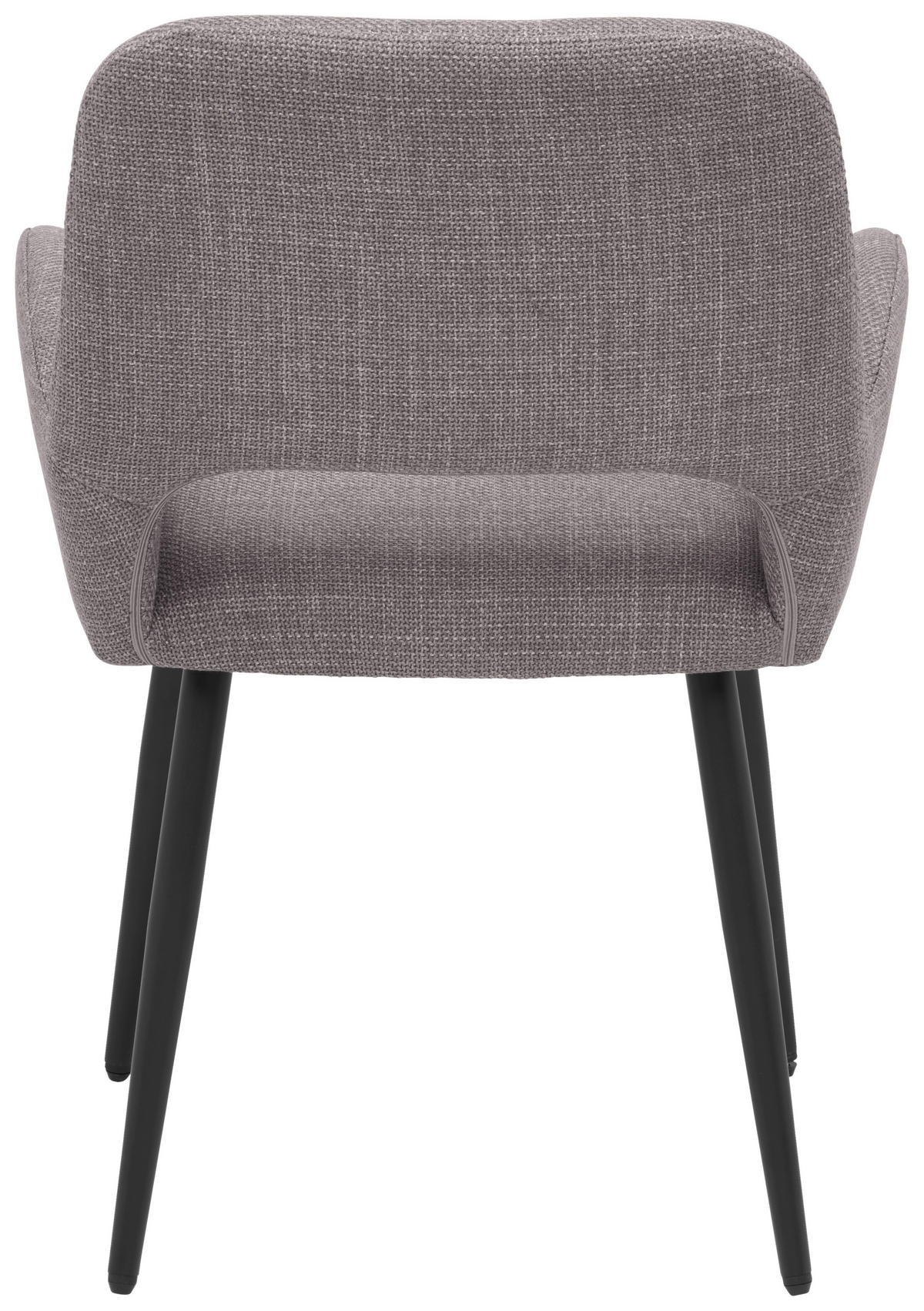 ARMLEHNSTUHL  in Eisen Webstoff  - Schwarz/Braun, LIFESTYLE, Holz/Textil (53/82/63cm) - MID.YOU