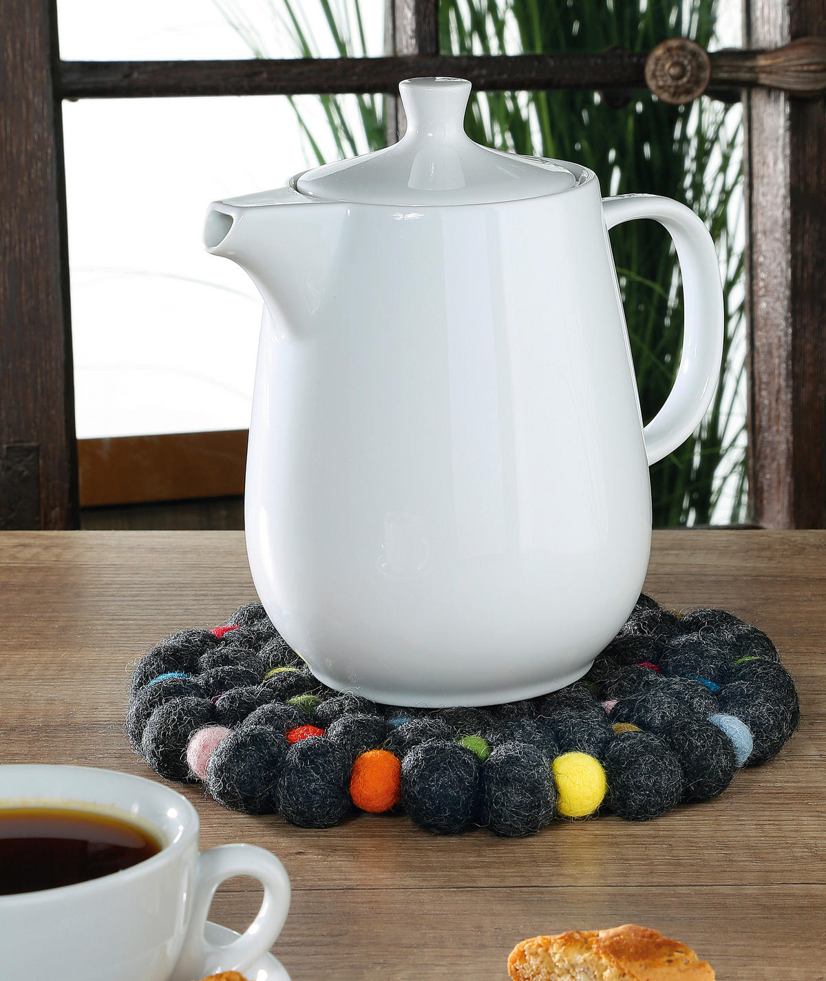 TOPFUNTERSETZER Textil Multicolor 21 cm  - Multicolor, Basics, Textil (21cm) - Cilio