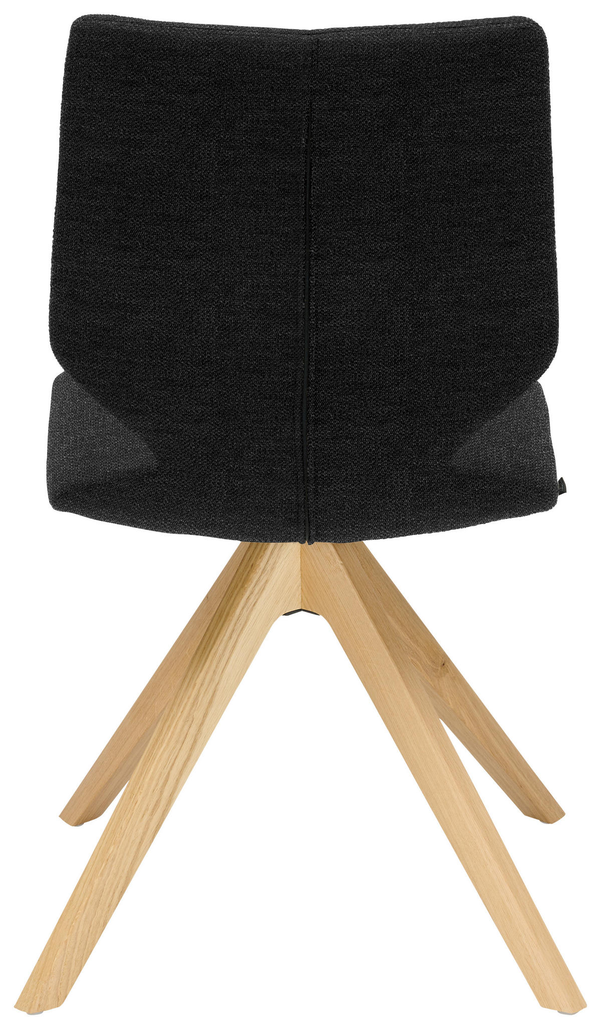 STUHL Struktur  - Eichefarben/Anthrazit, Design, Holz/Textil (50/92/64cm) - Venjakob