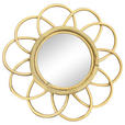 WANDSPIEGEL Rattan Naturfarben  - Klar/Naturfarben, LIFESTYLE, Glas/Naturmaterialien (21/21/2cm) - Ambia Home