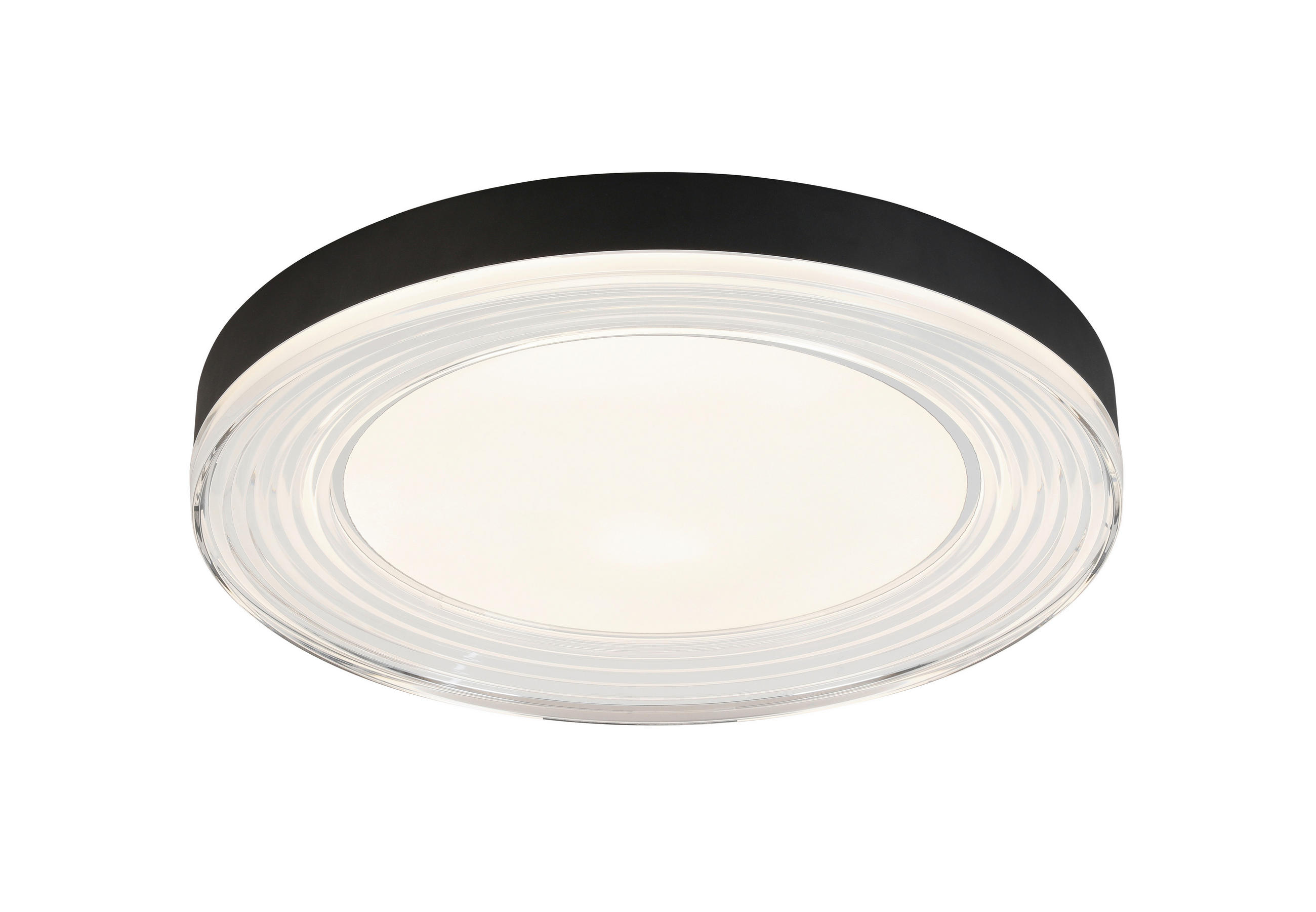 LED-DECKENLEUCHTE 48/6,5 cm   - Chromfarben/Transparent, Basics, Kunststoff/Metall (48/6,5cm) - Novel