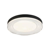 PLAFONIERĂ CU LED - alb/culoare crom, Basics, plastic/metal (48/6,5cm) - Novel