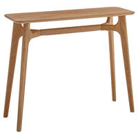KONSOLENTISCH in Holz 100/35/80 cm   - Eichefarben, Basics, Holz (100/35/80cm)