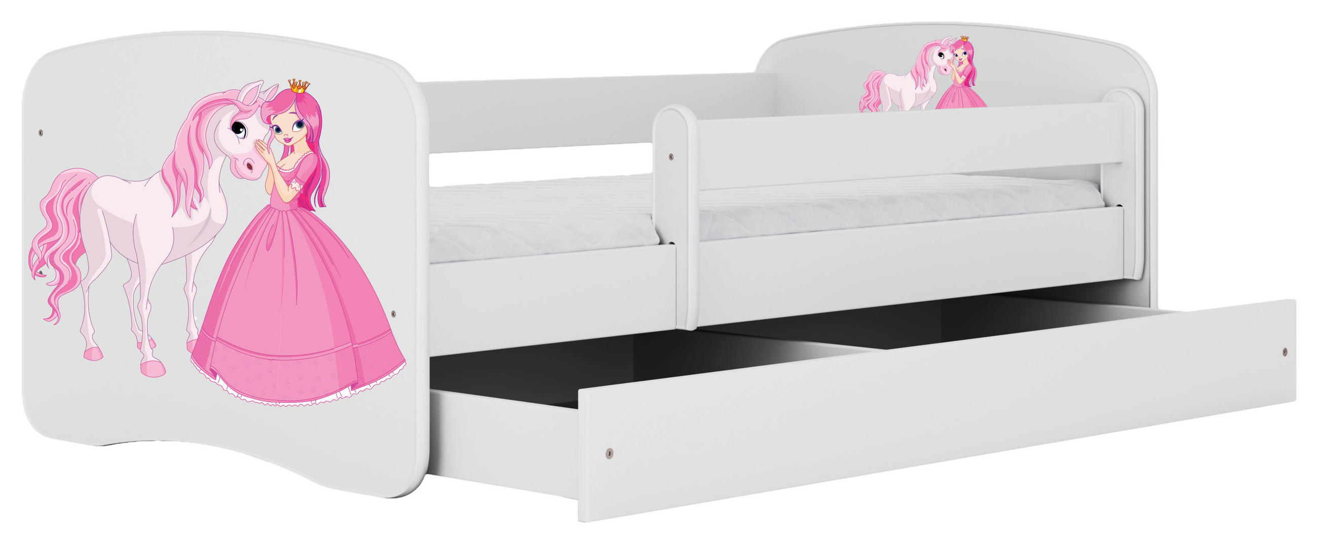 KINDER-/JUNIORBETT - Birkefarben/Weiß, MODERN, Holz/Holzwerkstoff (80/160cm) - MID.YOU