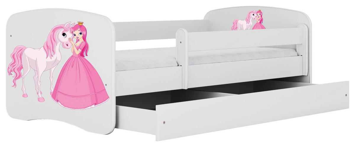 KINDER-/JUNIORBETT - Birkefarben/Weiß, MODERN, Holz/Holzwerkstoff (80/160cm) - MID.YOU