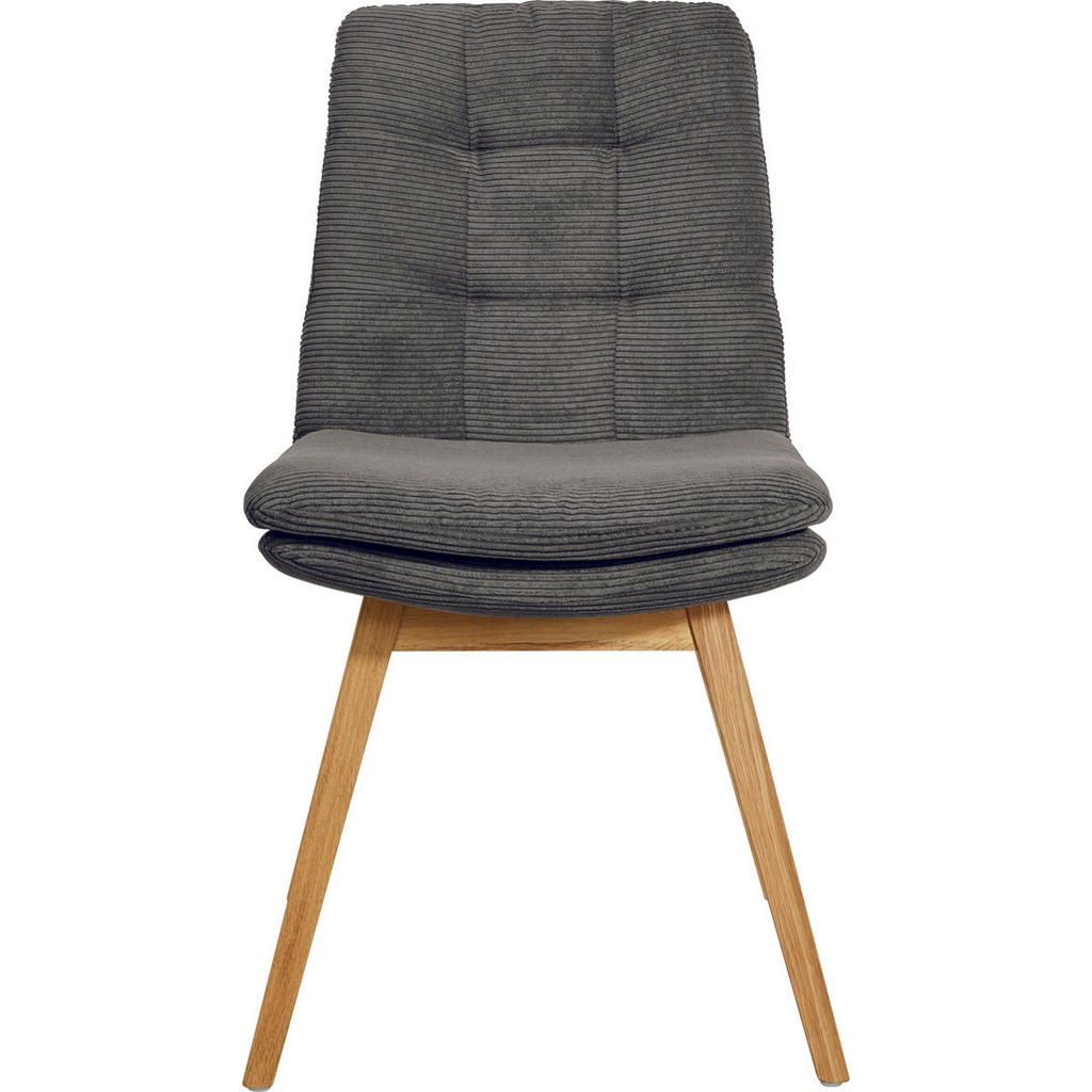 Thumbnail - Johann Jakob Stuhl, Anthrazit, Textil, Eiche, konisch, 49x90x69 cm, Blauer Engel, Goldenes M, Dgm, Oeko-Tex® Standard 10...