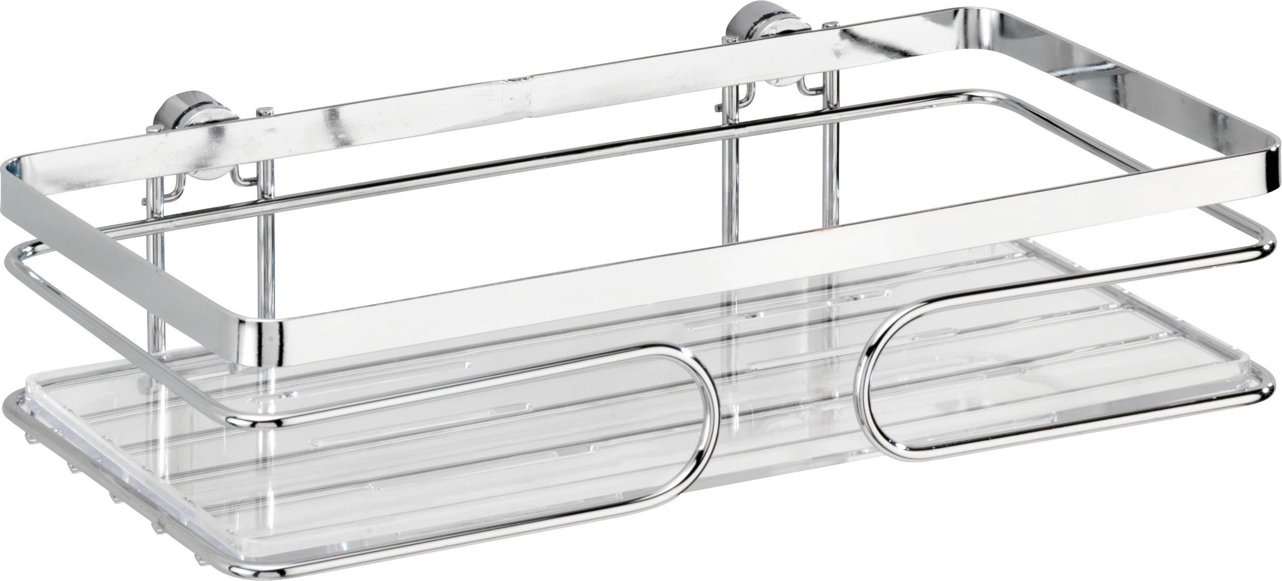 DUSCHREGAL - Edelstahlfarben, Basics, Metall (24/6,5/13,5cm) - Wenko