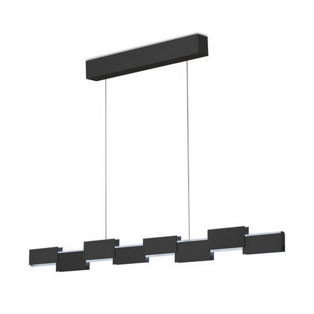 LED-HÄNGELEUCHTE Creo 115/180/9,5 cm  - Schwarz/Weiß, Design, Kunststoff/Metall (115/180/9,5cm) - Grossmann