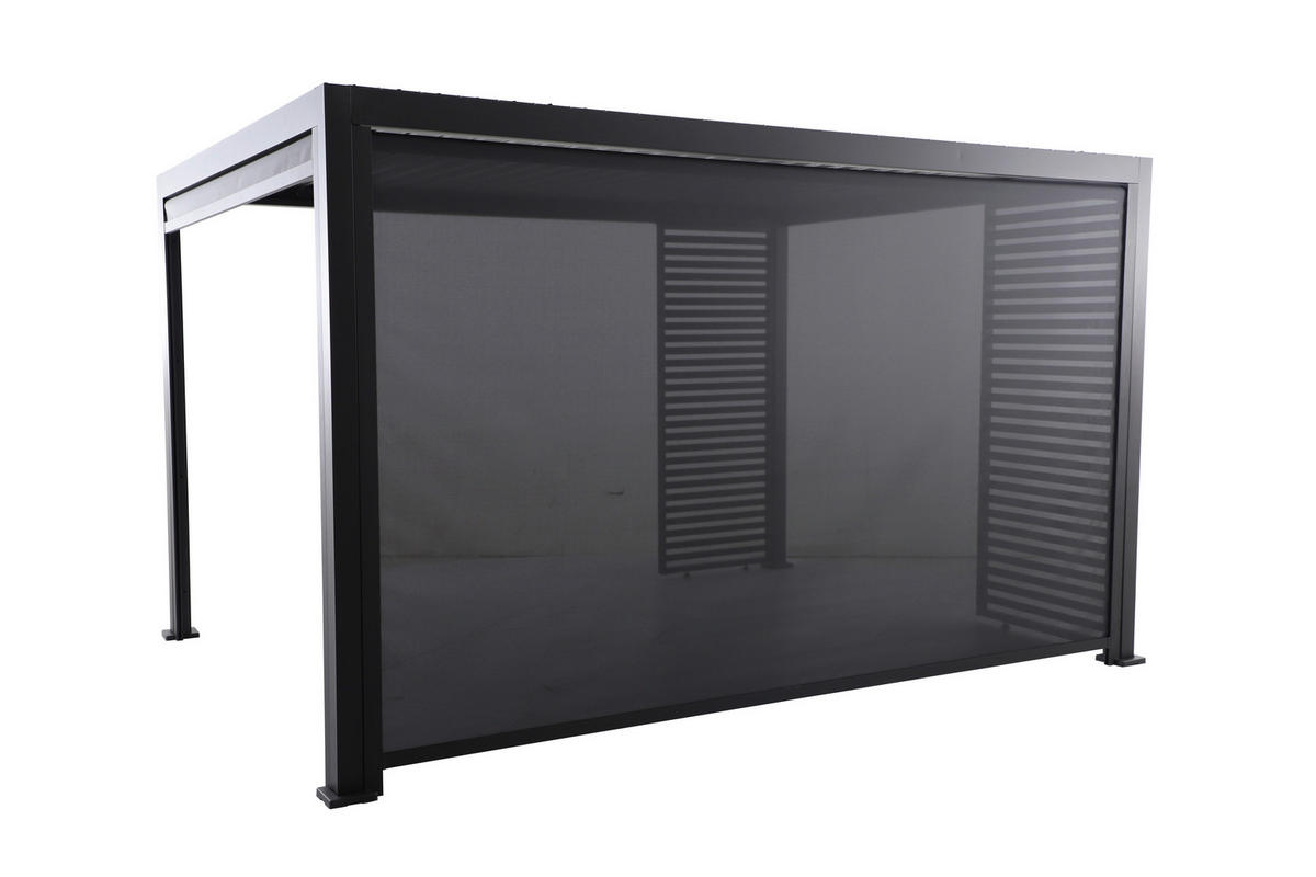 PERGOLA-ROLLO 371/231,5/9 cm   - Anthrazit, Basics, Metall (371/231,5/9cm) - Gardenson