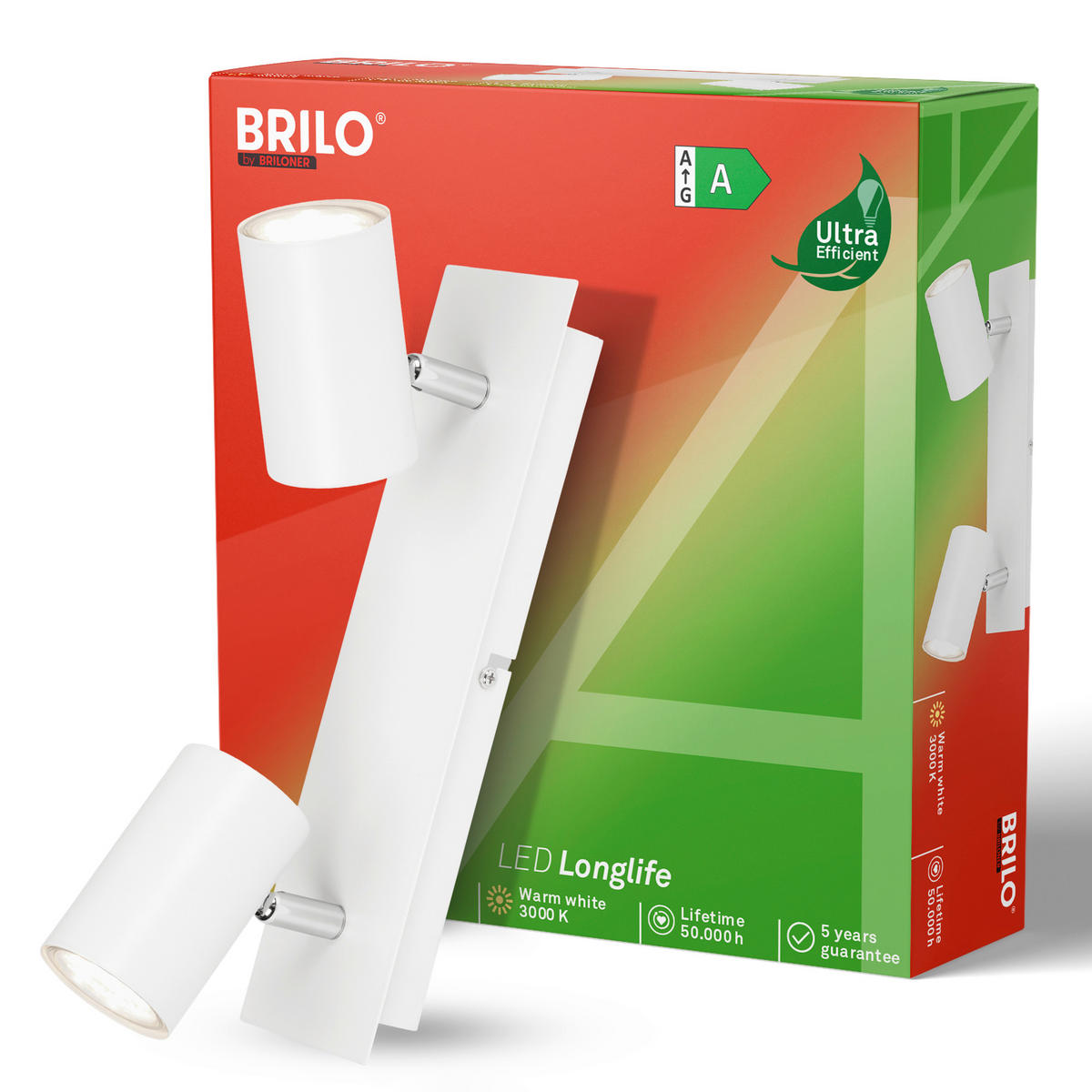 LED-STRAHLER Isil A 29/8/12,3 cm   - Weiß, Basics, Metall (29/8/12,3cm)