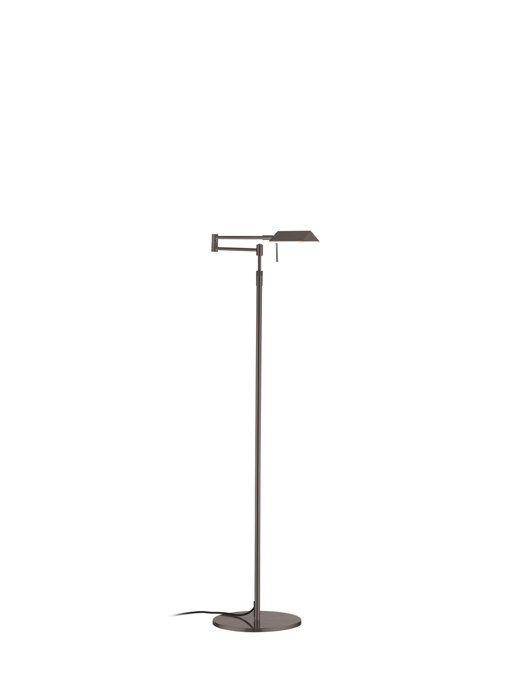 LED-STEHLEUCHTE 46/146 cm    - Bronzefarben, KONVENTIONELL, Metall (46/146cm) - elements by BANKAMP