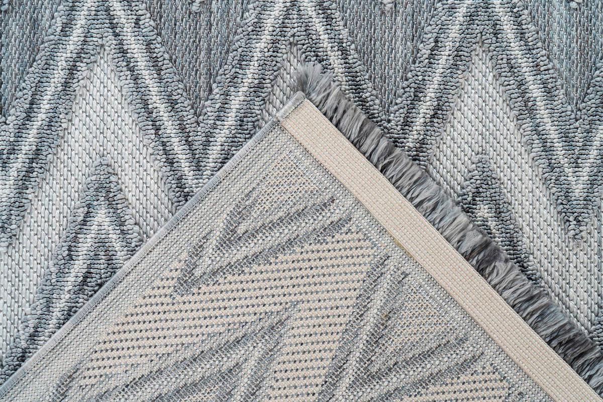 TEPPICH 120/170 cm Sarai 225 Grau / Weiß Grau, Weiß  - Weiß/Grau, KONVENTIONELL, Textil (120/170cm)