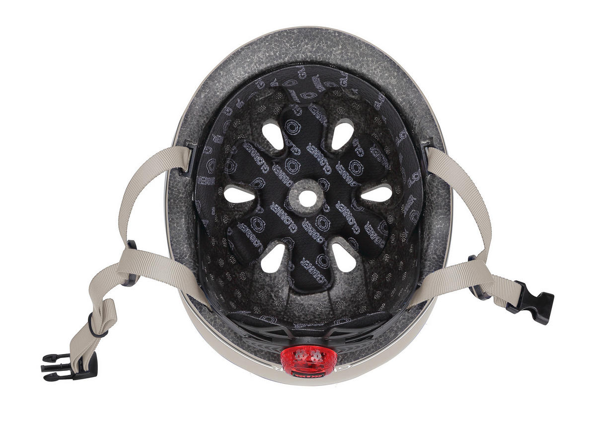 KINDERHELM HELM GO-UP LIGHTS  - Taupe, Basics, Kunststoff (24/21/14,5cm) - GLOBBER