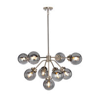 TAKKRONA Kula 88/58.1 cm  - nickelfärgad, Design, metall/glas (88/58.1cm) - Elstead Lighting