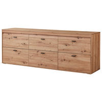 LOWBOARD Eiche Artisan  210/74,1/43,6 cm  - Anthrazit/Eiche Artisan, KONVENTIONELL, Holzwerkstoff/Kunststoff (210/74,1/43,6cm) - Xora