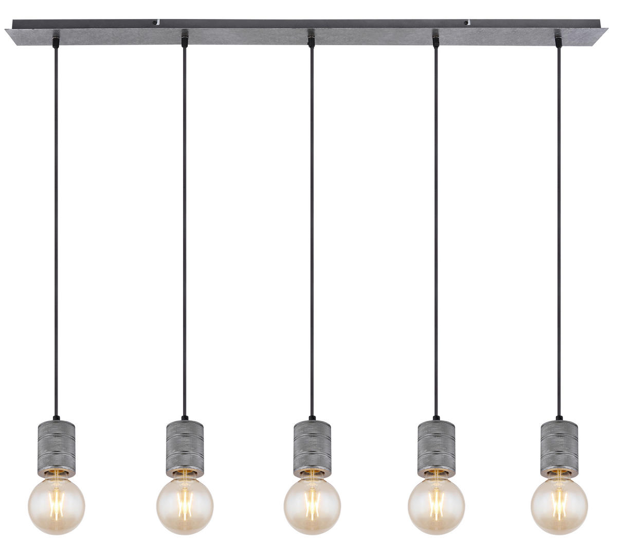HÄNGELEUCHTE 115/10/120 cm    - Silberfarben, Basics, Metall (115/10/120cm) - Globo