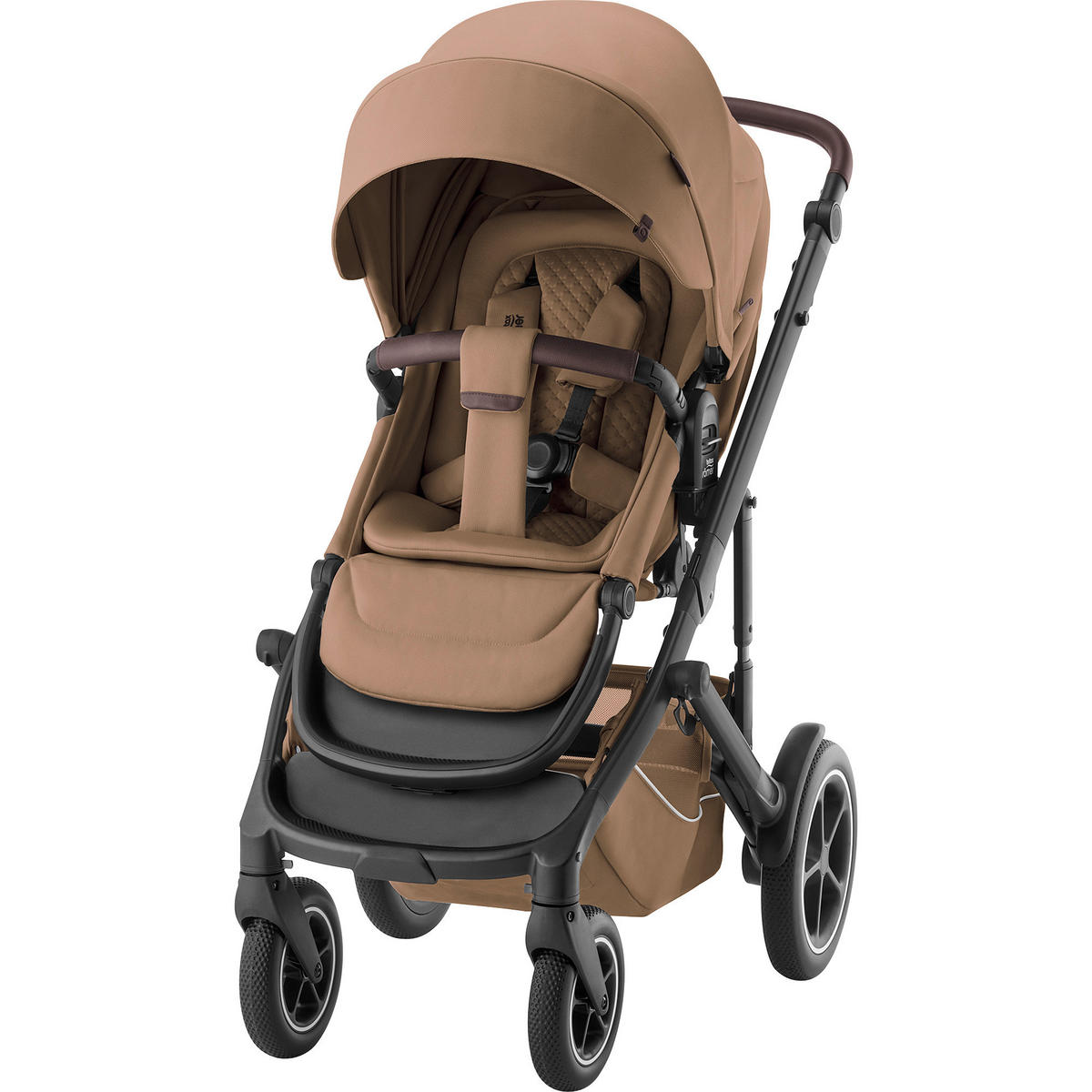 KINDERWAGENSET  Smile 5Z Set  Warm Caramel  - Hellbraun/Grau, Basics, Textil/Metall (57/112/97,7cm) - Britax Römer