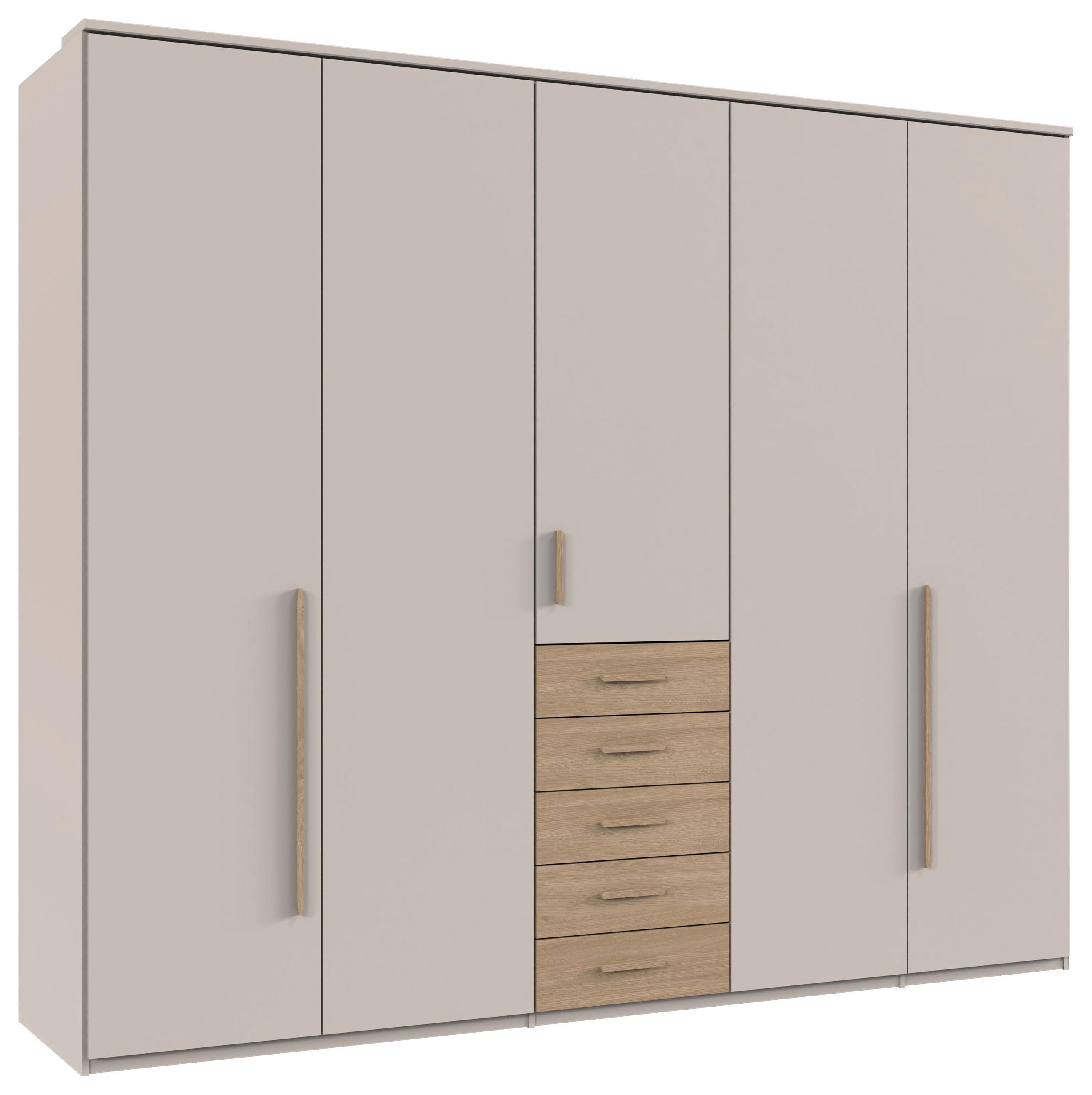 OMARA S KLASIČNIMI VRATI, barve hrasta, kašmir  - kašmir/barve hrasta, Konvencionalno, umetna masa/leseni material (225/210/58cm) - Xora