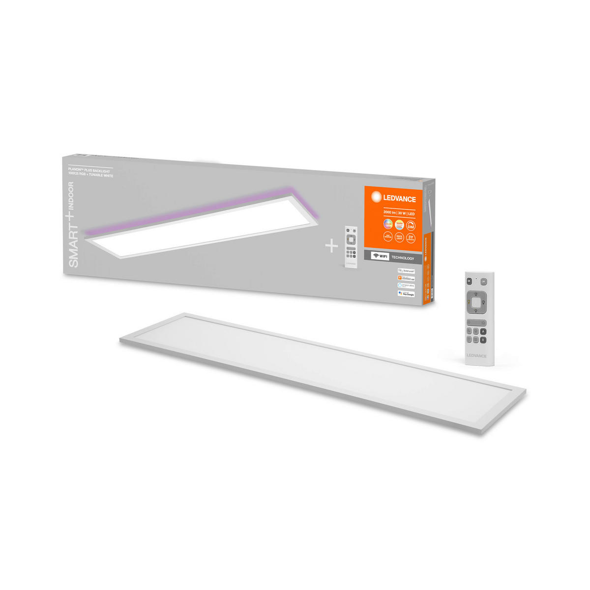 LED-PANEEL Smart+ WiFi Planon Plus Backlight 10/2,5/5,6 cm   - Weiß, Design, Metall (10/2,5/5,6cm) - Ledvance