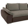 ECKSOFA in Flachgewebe Schlammfarben, Beige  - Schlammfarben/Beige, Design, Kunststoff/Textil (271/175cm) - Xora