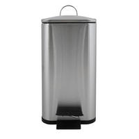 TRETEIMER 5 l  Metall  - Silberfarben/Schwarz, Basics, Kunststoff/Metall (29,5/14/28cm) - Spirella