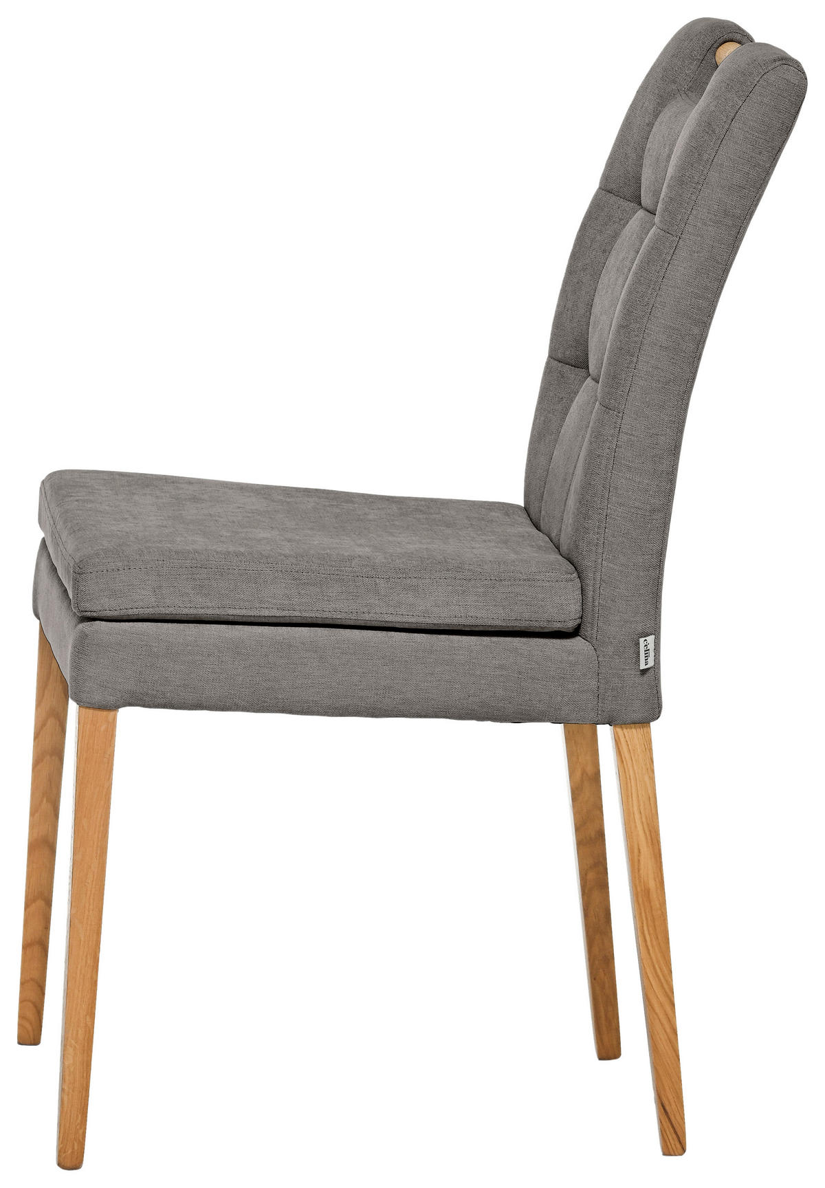STUHL in Holz, Textil Taupe, Eichefarben  - Taupe/Eichefarben, KONVENTIONELL, Holz/Textil (47/91,5/59cm) - Celina Home