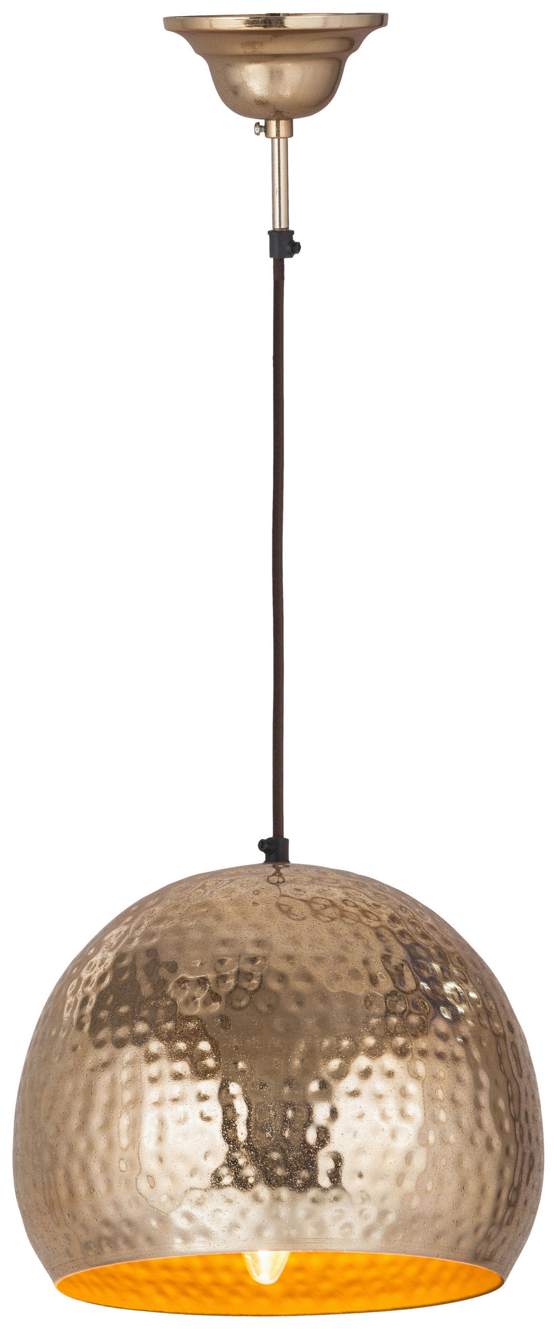 HÄNGELEUCHTE 21/27/27 cm   - Goldfarben, Basics, Metall (21/27/27cm) - Kayoom