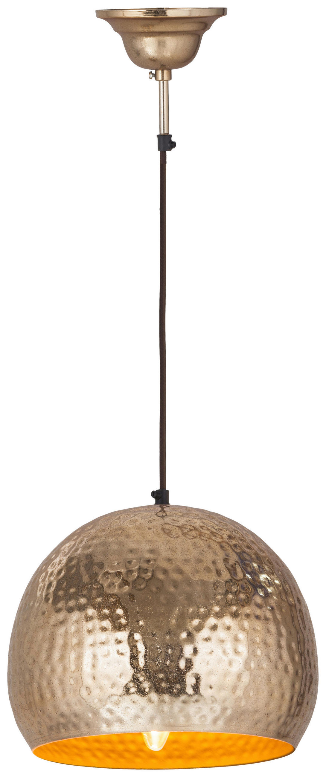 HÄNGELEUCHTE 21/27/27 cm    - Goldfarben, Basics, Metall (21/27/27cm) - Kayoom