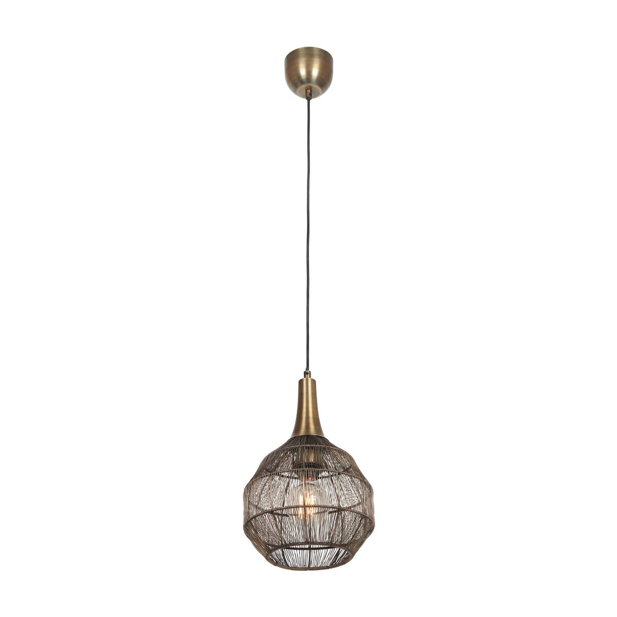 HÄNGELEUCHTE 26/150 cm    - Messingfarben, Basics, Metall (26/150cm) - Trio Leuchten