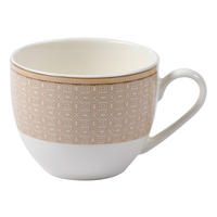 ESPRESSOTASSE Geo 90 ml  - Beige/Weiß, KONVENTIONELL, Keramik (9/7/5cm) - Ritzenhoff Breker
