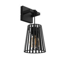 VÄGGLAMPA 16/39 cm   - svart, Klassisk, metall (16/39cm) - Eglo