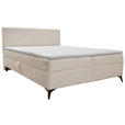 BOXBETT 160/200 cm  in Beige  - Beige/Schwarz, Design, Holz/Holzwerkstoff (160/200cm) - Xora