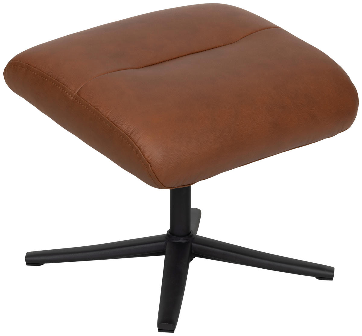 RELAXSESSELSET Lederlook Echtleder    - Schwarz/Kupferfarben, Design, Leder/Textil (76/107/79cm) - Livetastic