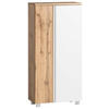 MIDISCHRANK 65/130/35 cm  - Weiss/Eiche Wotan, Modern, Holzwerkstoff (65/130/35cm) - Held