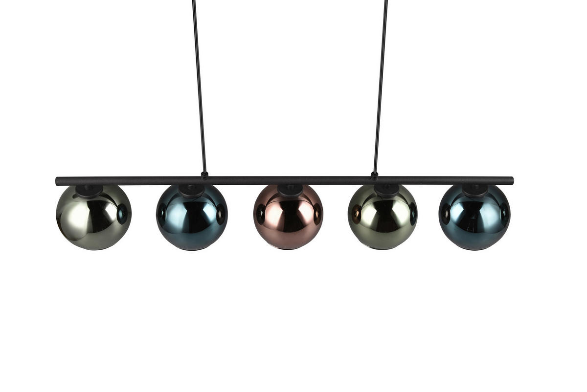 PENDELLEUCHTE Sheldon 83/13/150 cm   - Blau/Multicolor, Design, Glas/Metall (83/13/150cm)