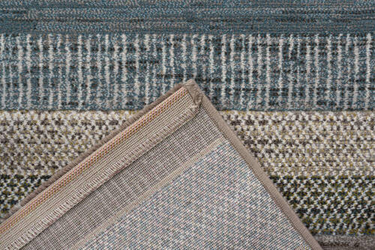 WEBTEPPICH 120/170 cm Argentum Blau, Braun, Grün  - Blau/Braun, KONVENTIONELL, Kunststoff/Textil (120/170cm)