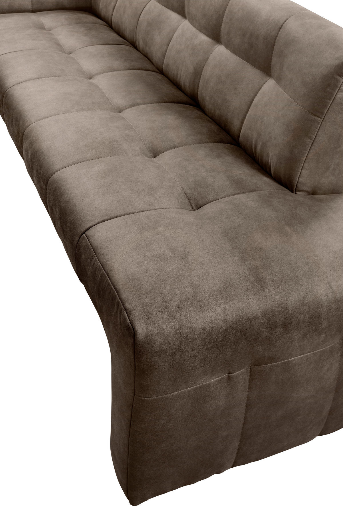 ECKBANK 265/197 cm  in Taupe  - Taupe/Schwarz, MODERN, Holz/Holzwerkstoff (265/197cm) - Livetastic