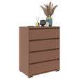 KOMMODE  in 80,1/102,8/48 cm  - Anthrazit/Terracotta, Design, Holzwerkstoff/Kunststoff (80,1/102,8/48cm) - Carryhome