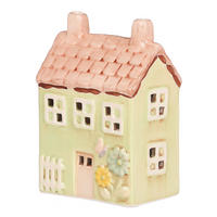 DEKORAČNÍ DŮM - zelená, Basics, keramika (9/6/13cm)