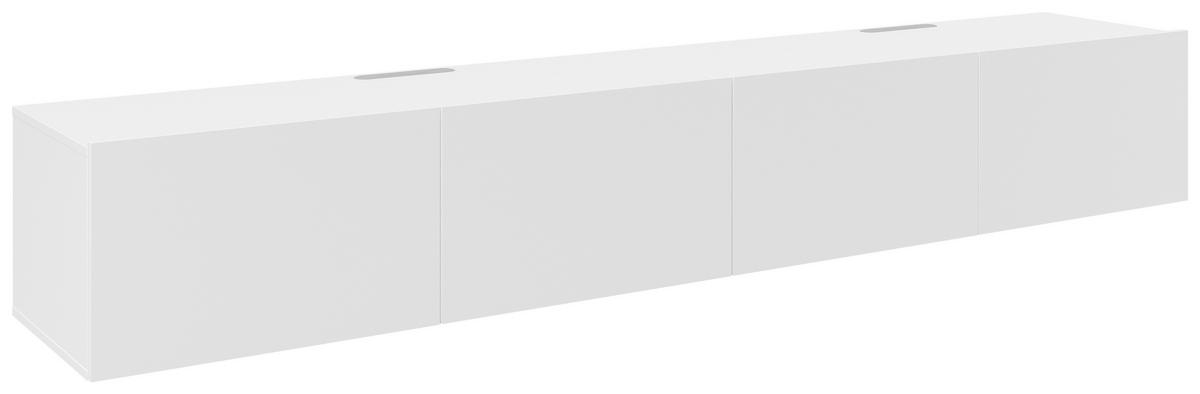 LOWBOARD Newniq  in 240/36,7/42 cm  - Weiß, Design, Holzwerkstoff (240/36,7/42cm) - Hom`in