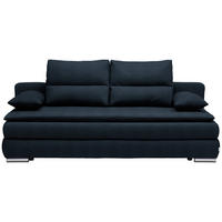 KANAPÉÁGY sötétkék  - sötétkék/ezüst, Konventionell, műanyag/textil (207/94/90cm) - Venda
