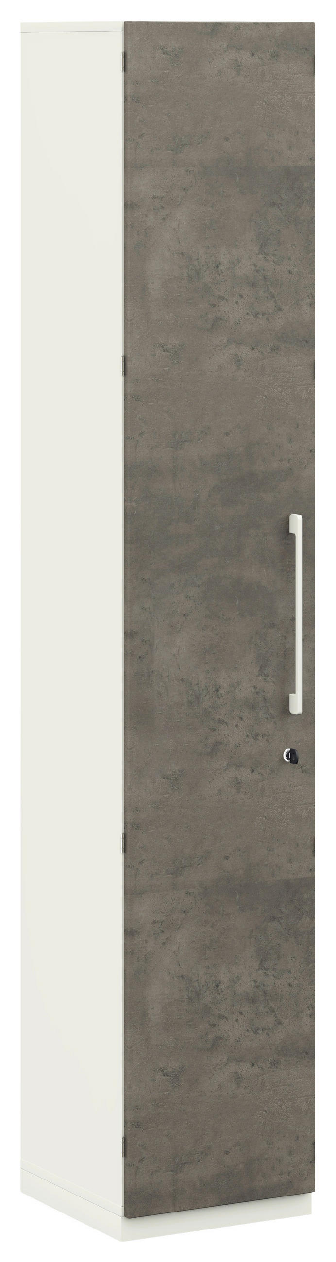 Moderano Aktenschrank Weiß, 40x220.5x41.9 cm
