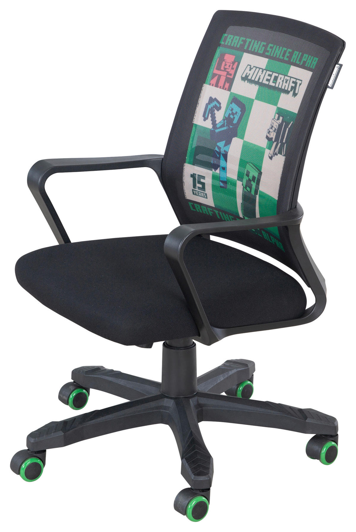 DREHSTUHL  in Schwarz  - Schwarz, MODERN, Kunststoff/Textil (63/92/111,5/60cm) - Minecraft