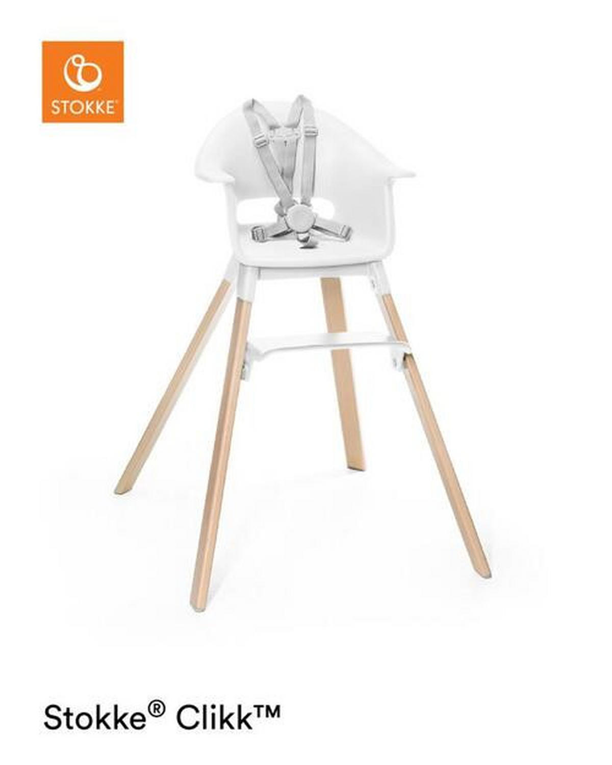 HOCHSTUHL Clikk Naturfarben, Weiß  - Naturfarben/Weiß, Basics, Holz/Kunststoff (56/69/59cm) - Stokke
